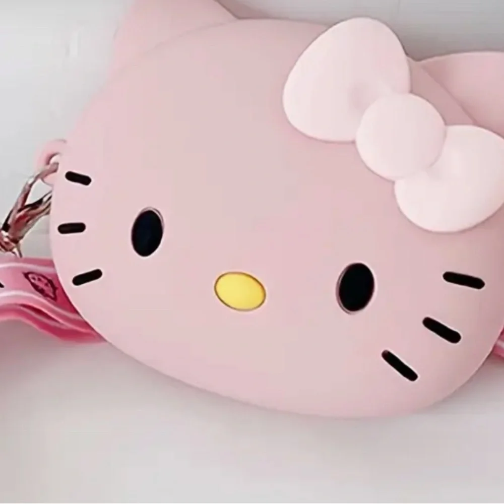 Hello Kitty Mini Silicone Crossbody Bag Pick One Pink or White